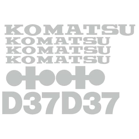 Aftermarket Komatsu New Dozer D37 Decal Set KOMD37DECALSET
